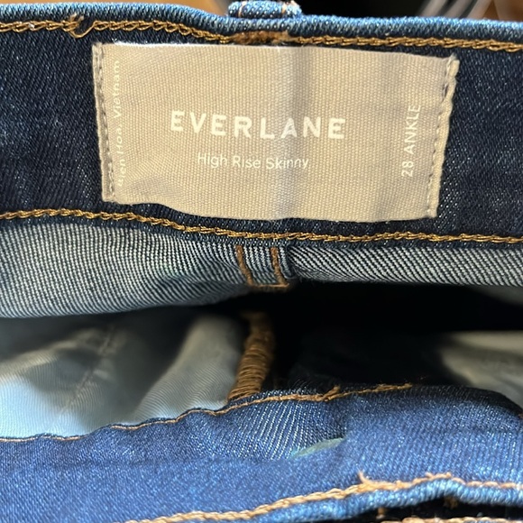 Everlane - High Rise Skinny Jeans, Size 28 Ankle - Picture 6 of 8